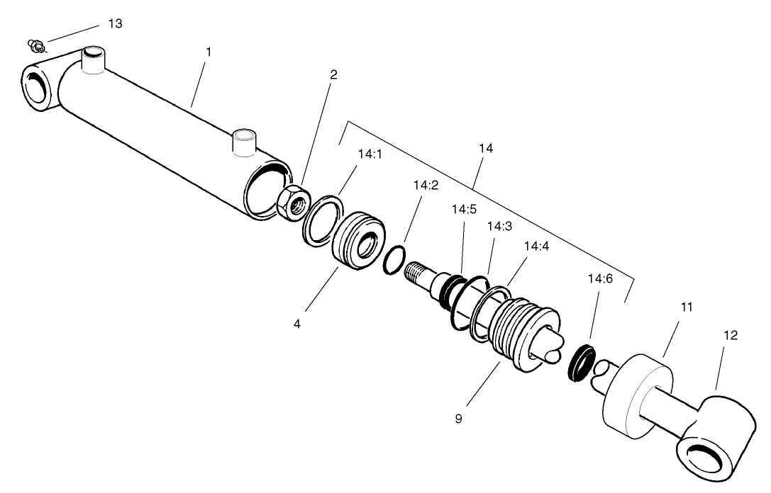 Hydraulic Cylinder Assembly No. 99-6986