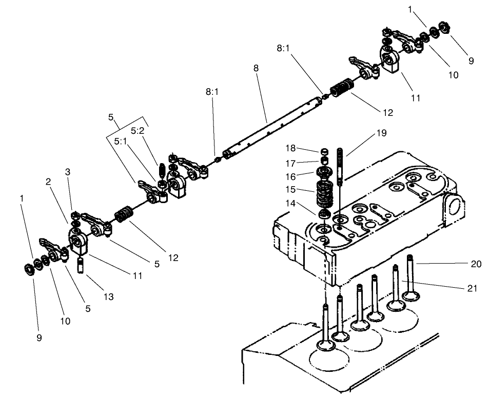 Valve and Rocker Arm Assembly