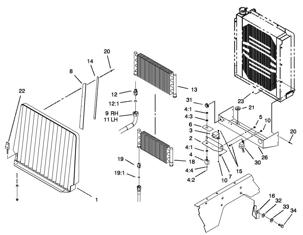 Oil Cooler/Radiator Assembly