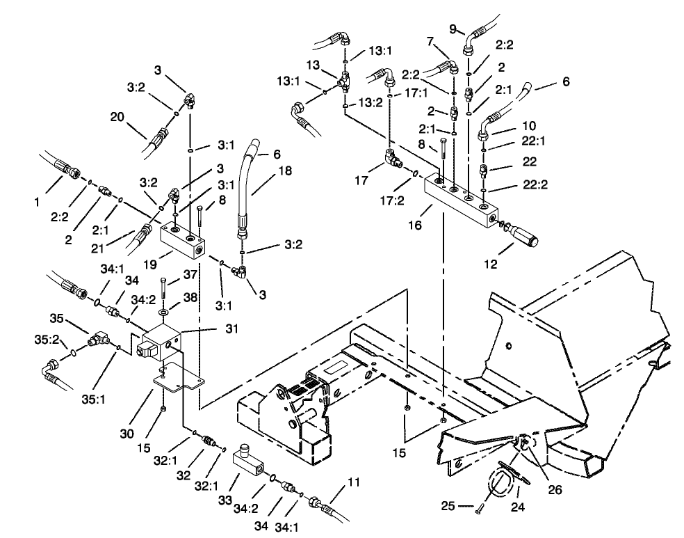 Front Hydraulic Manifold Assembly