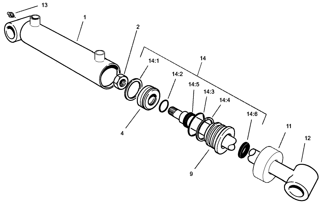 Hydraulic Cylinder Assembly No. 99-6986