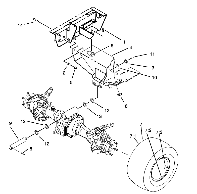Rear Axle Support Assembly