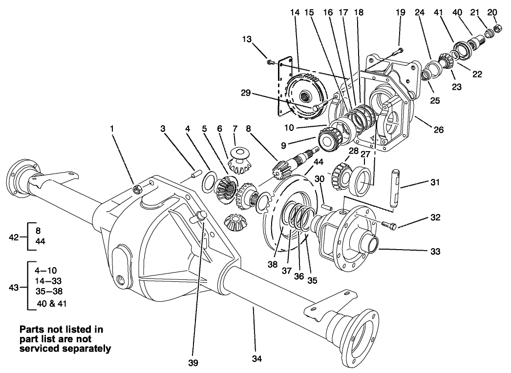 Axle Assembly No. 99-6981-03