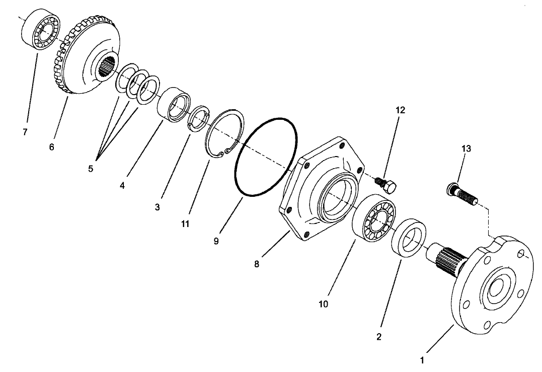Rear Axle Assembly No. 98-3925 (Continued) Axle Case Assembly
