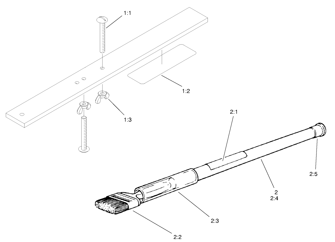 Gauge Bar and Backlapping Brush Assembly