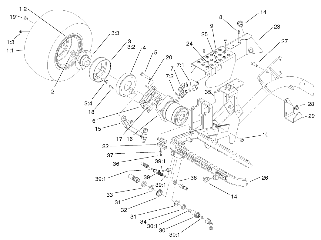 Front Wheel and Brake Assembly