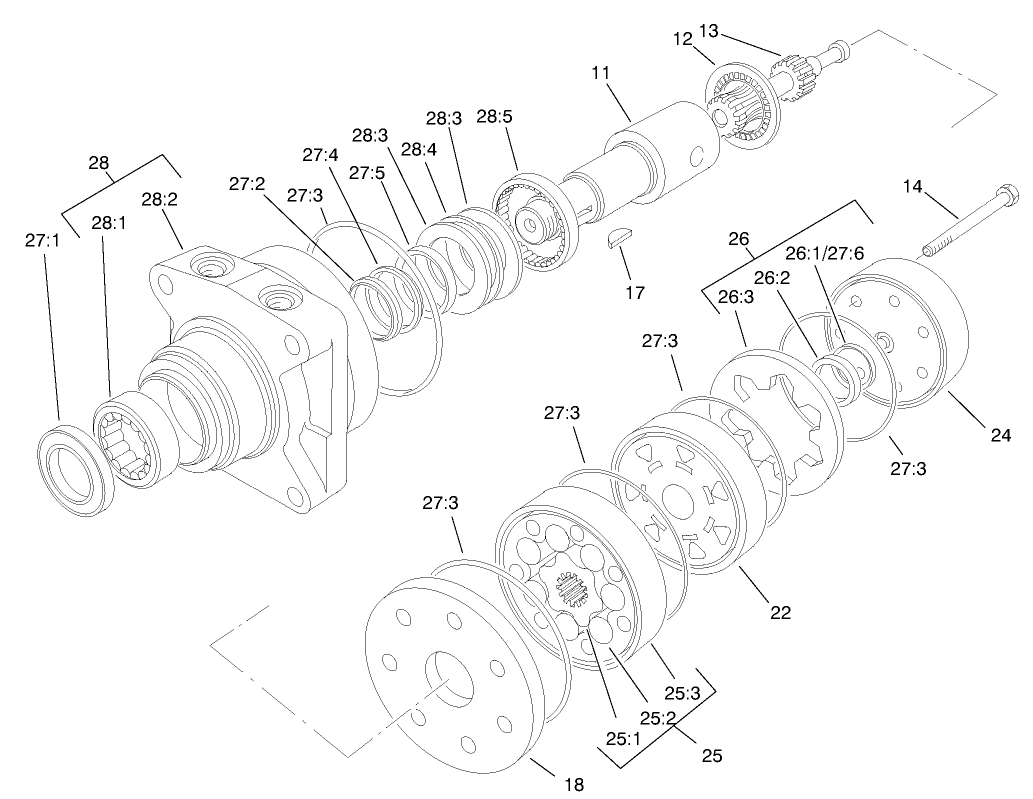 Hydraulic Wheel Motor Assembly No. 92-9199