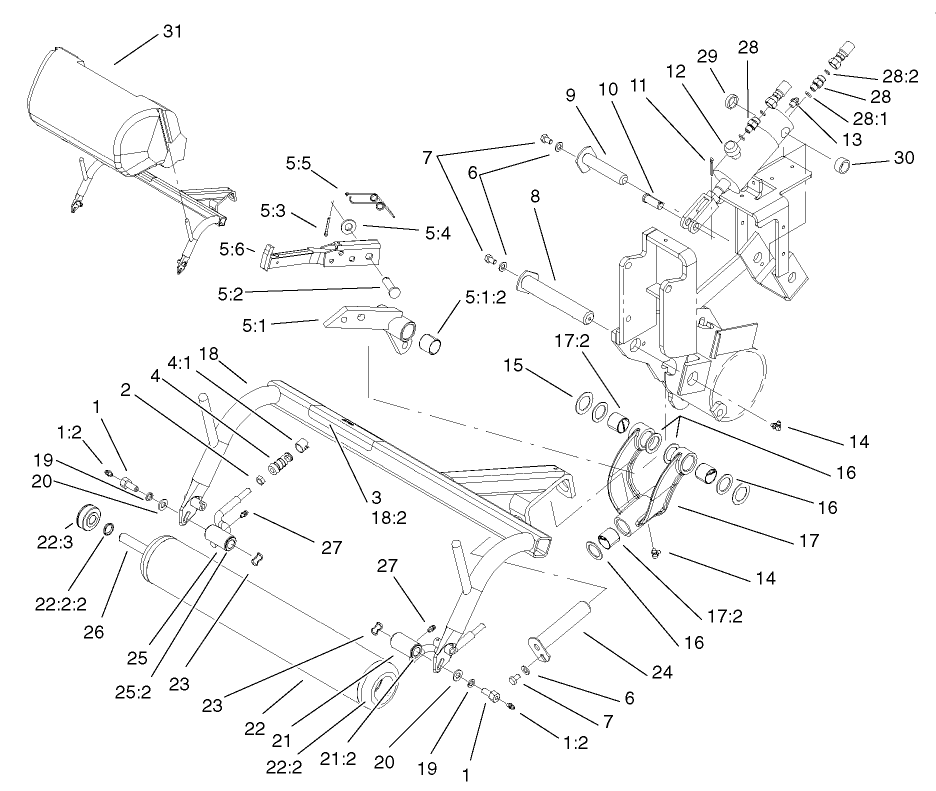 RH Pull Frame Assembly