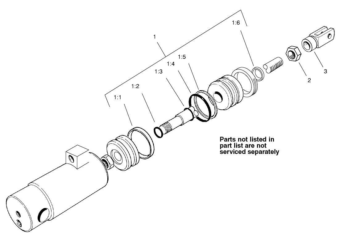 Hydraulic Cylinder Assembly No. 105-3822