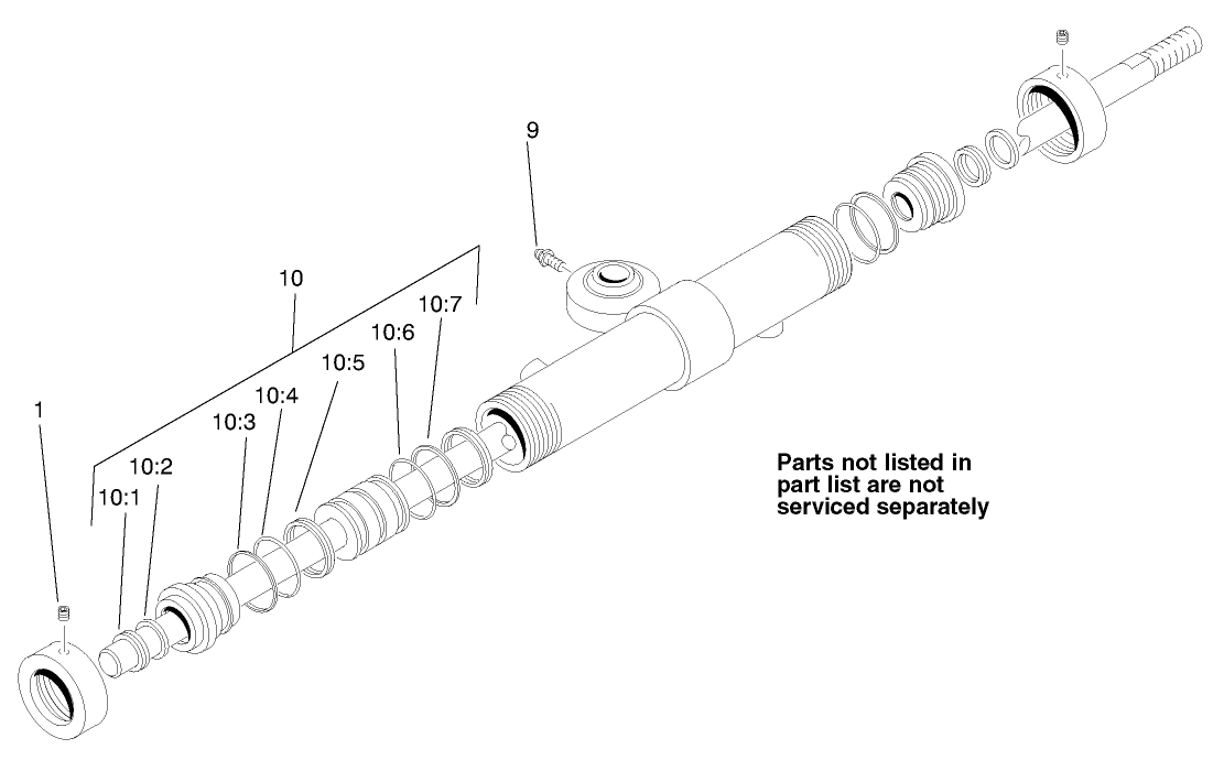 Steering Cylinder Assembly No. 105-0411
