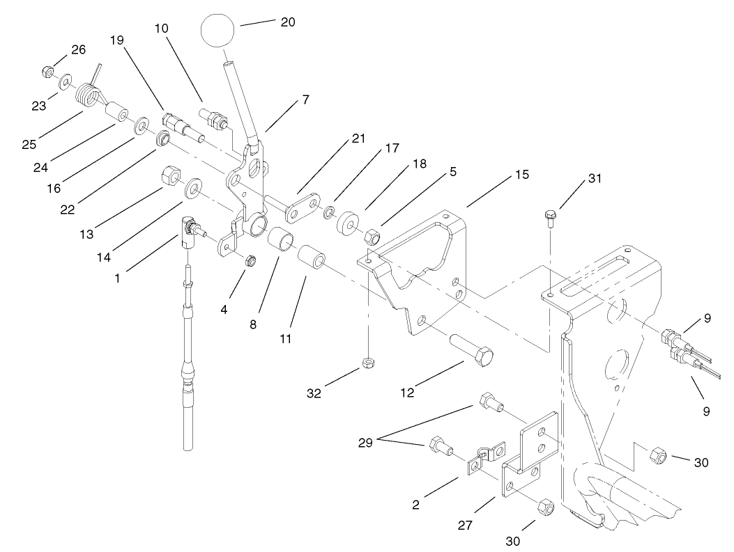 Speed Selector Lever Assembly