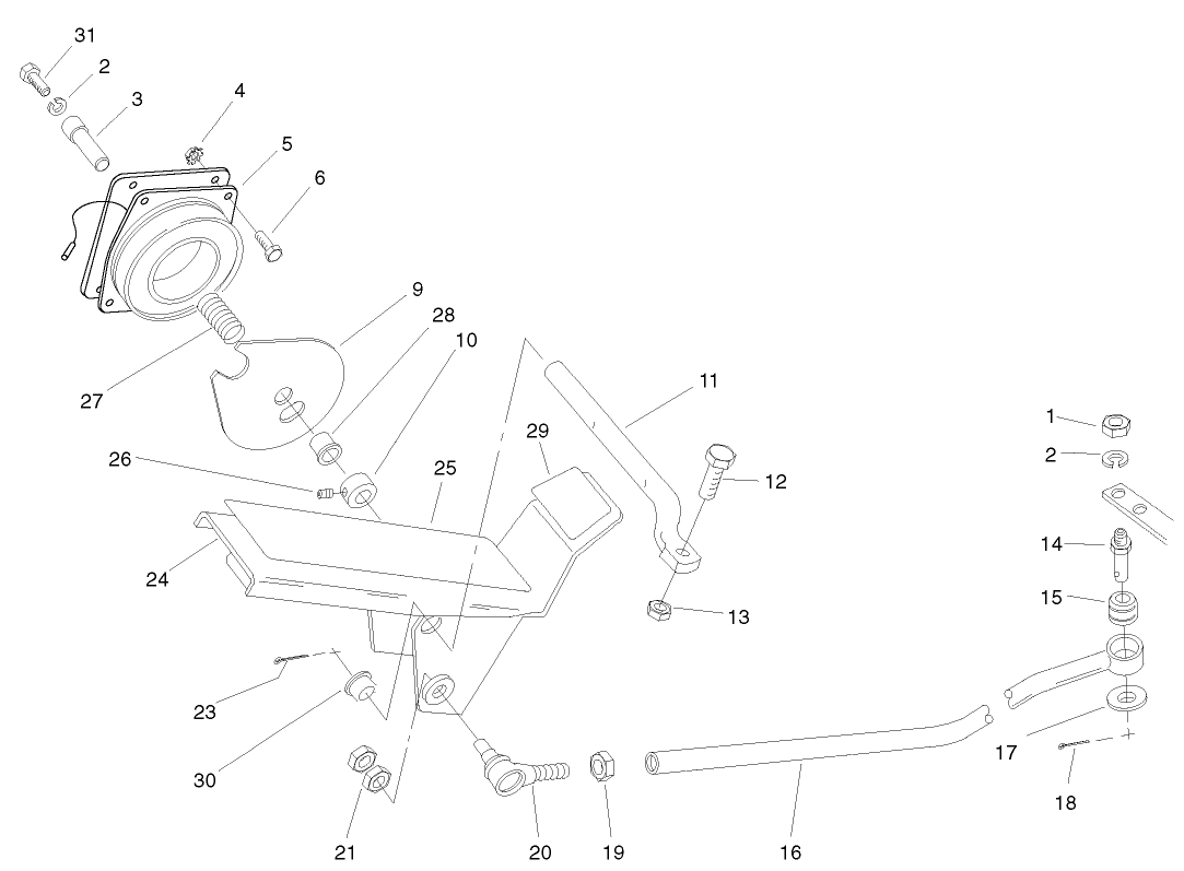 Traction Pedal and Cruise Control Assembly