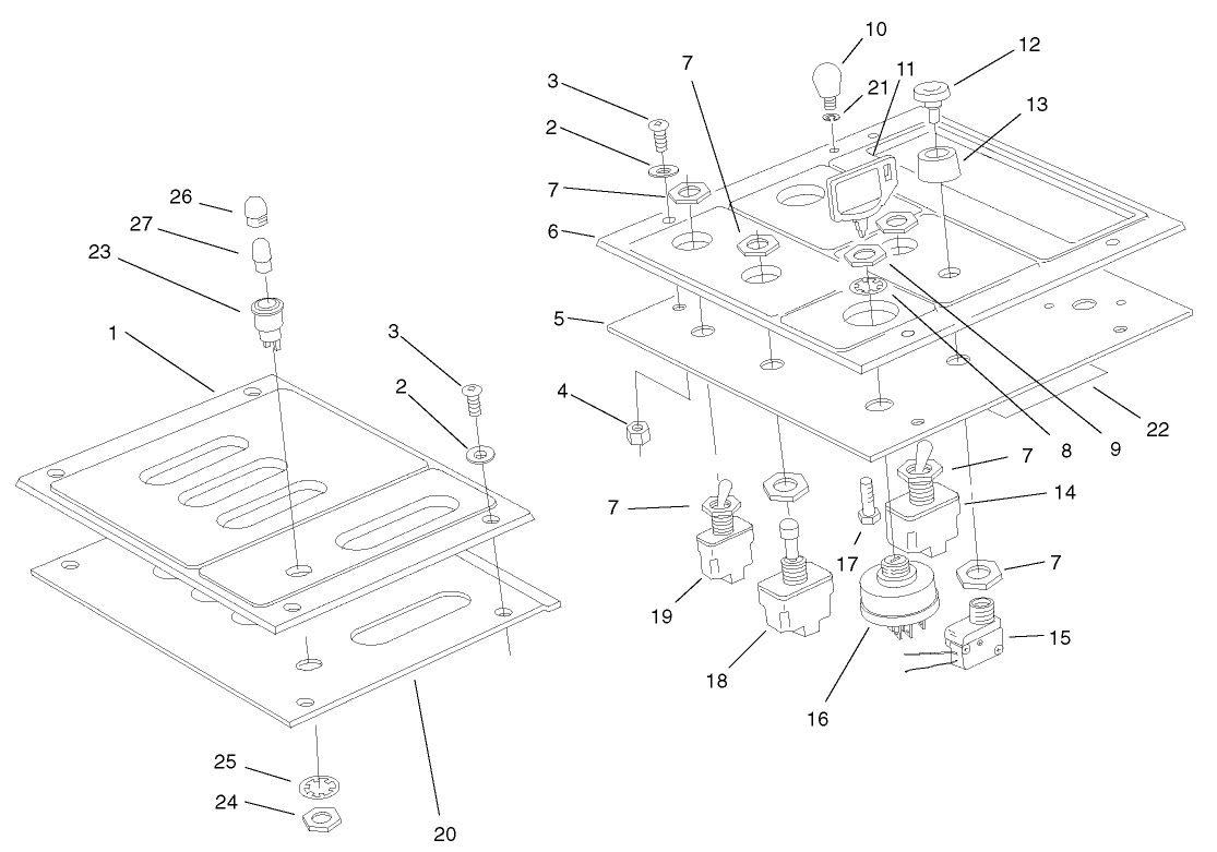 Lower Control Panel Assembly
