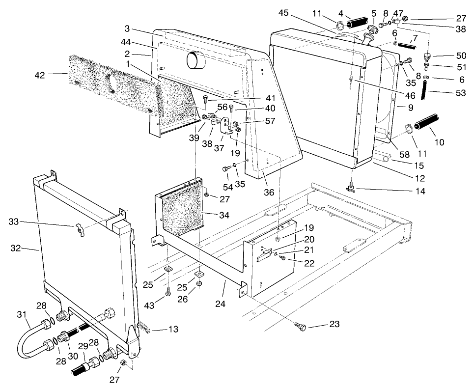 Radiator and Oil Cooler Assembly