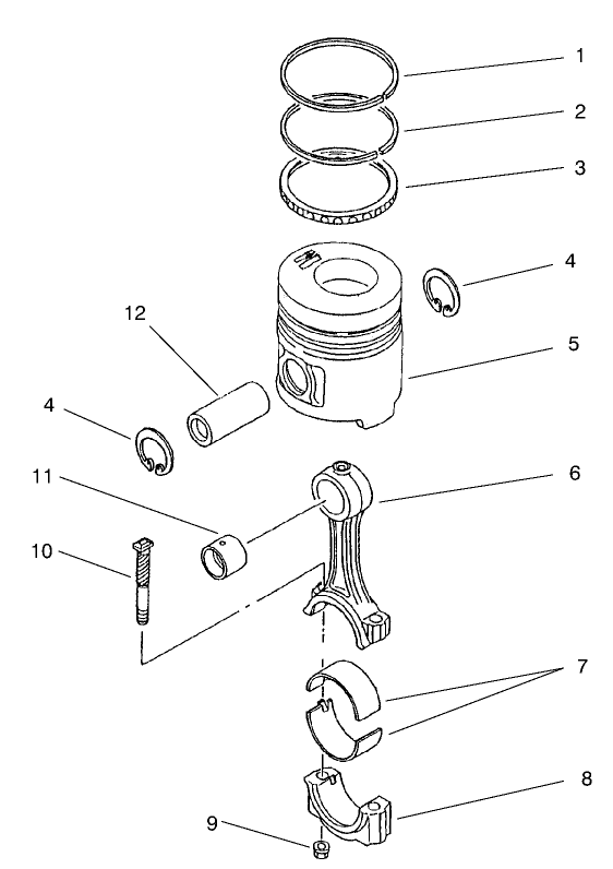 Piston and Connecting Rod Assembly