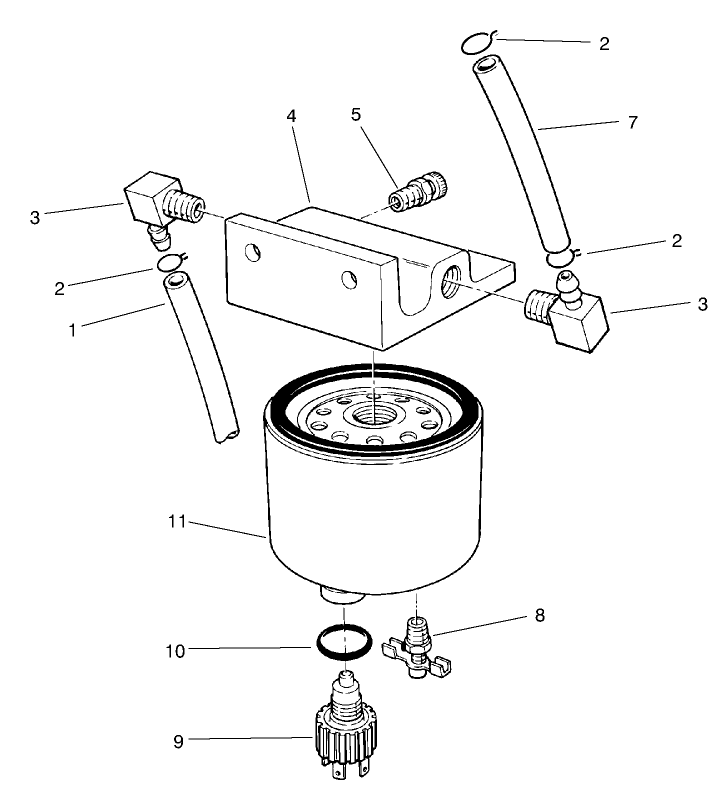 Fuel/Water Filter Assembly