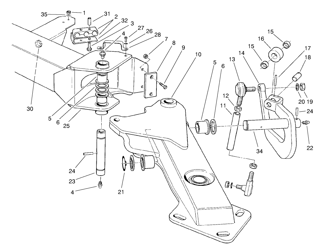 Wing Deck Lift Arm Assembly