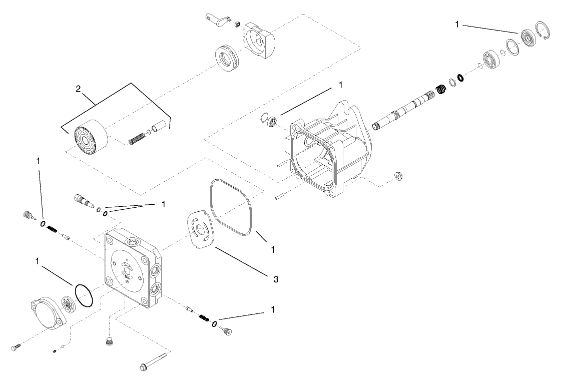 Left Hand Hydraulic Pump Assembly No. 98-8432