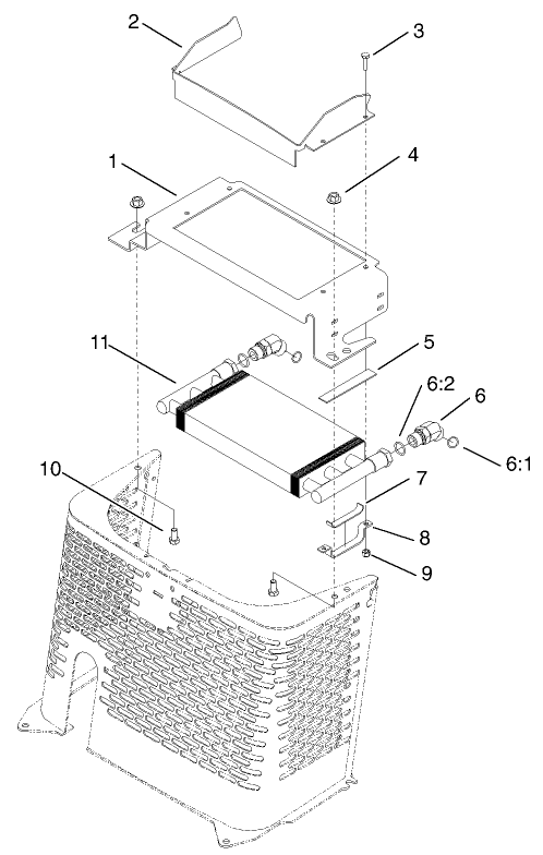 Hydraulic Oil Cooler Assembly