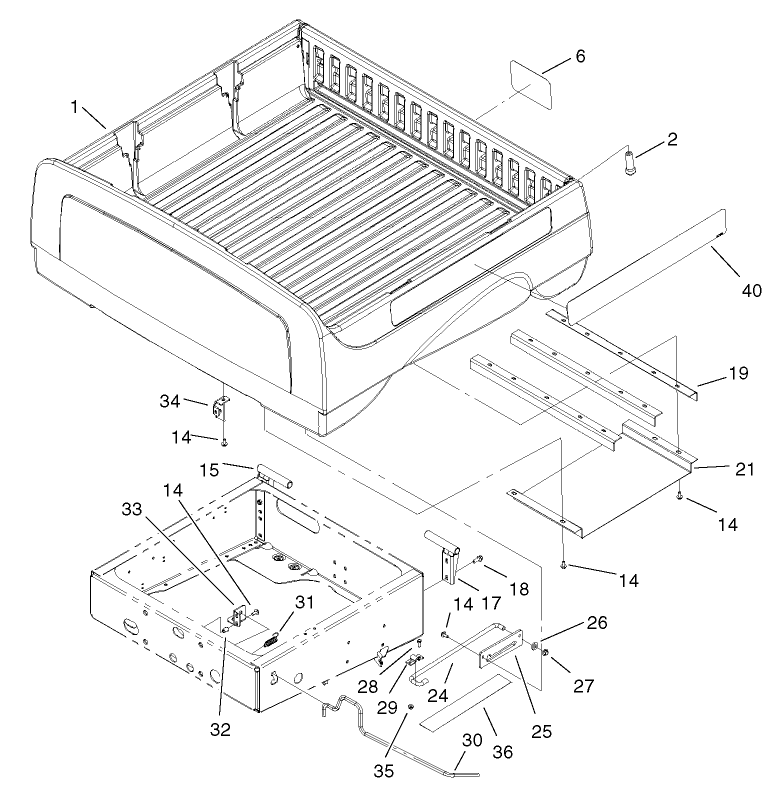 Box and Tailgate Assembly