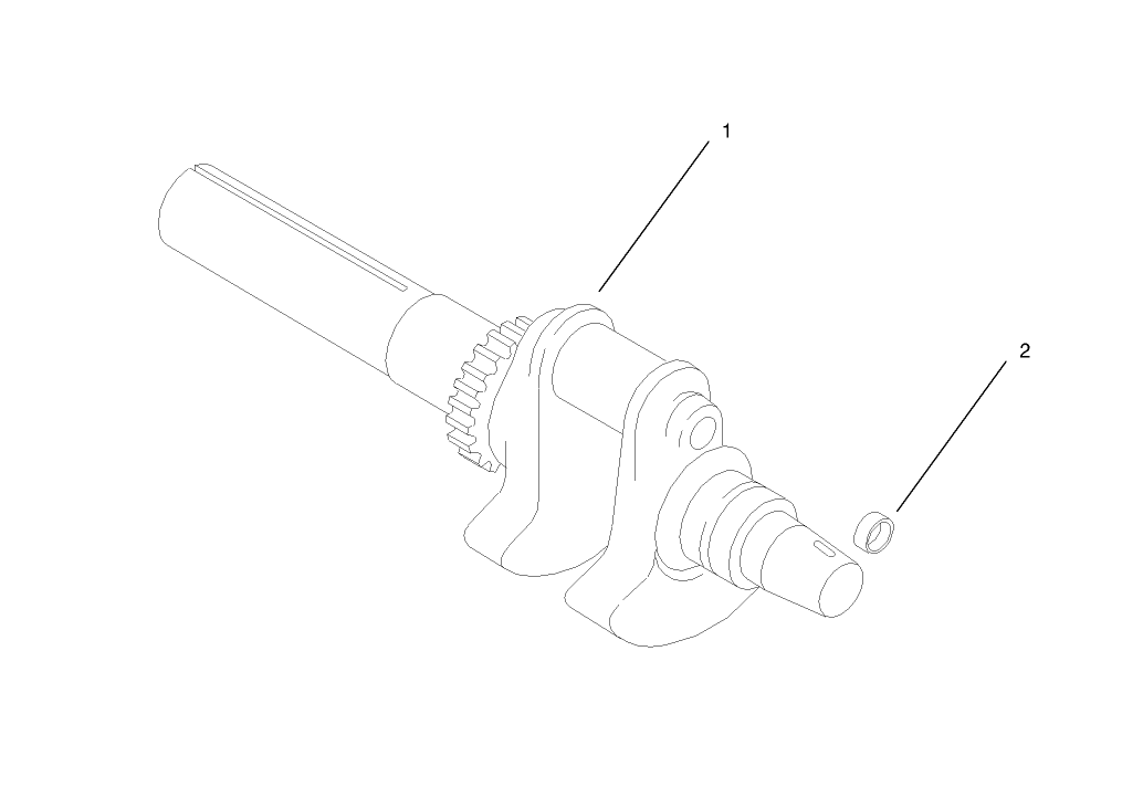Crankshaft Assembly - Group 1 Kohler CH23S-76550