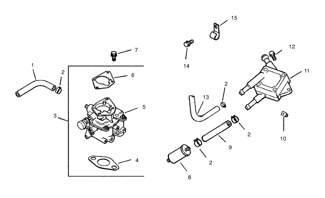 Fuel System Assembly - Group 8 Kohler CH23S-76550