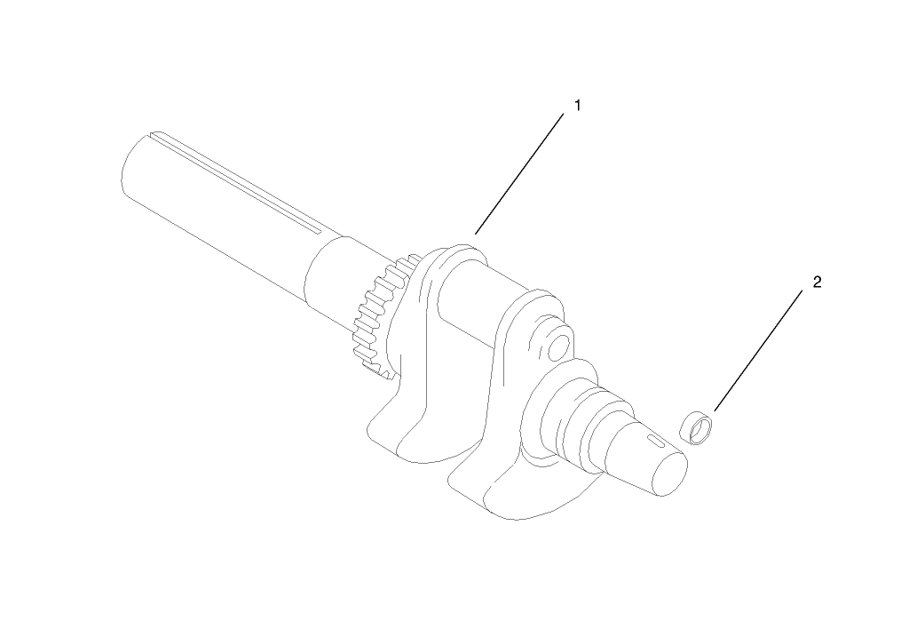 Crankshaft Assembly - Group 1 Kohler CH25S-68695