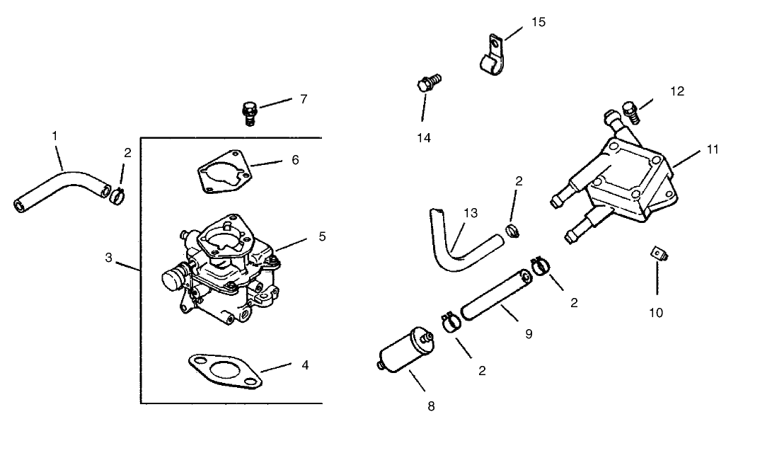 Fuel System Assembly - Group 8 Kohler CH25S-68695