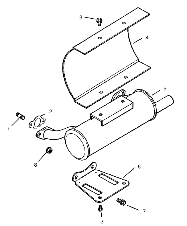 Exhaust Assembly - Group 11 Kohler CH25S-68695