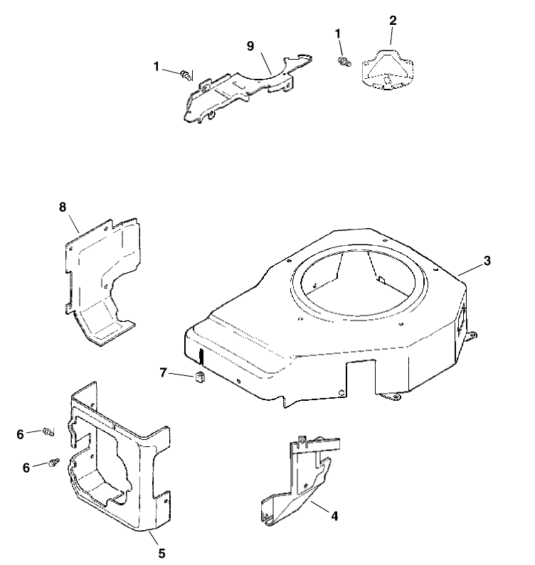 Blower Housing And Baffles Assembly Kohler Model CV15T-41604