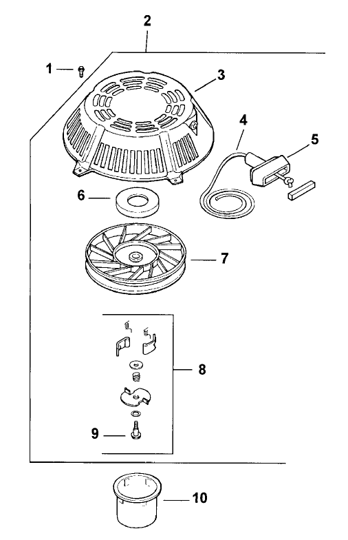 Starter Assembly Kohler Model CV15T-41604