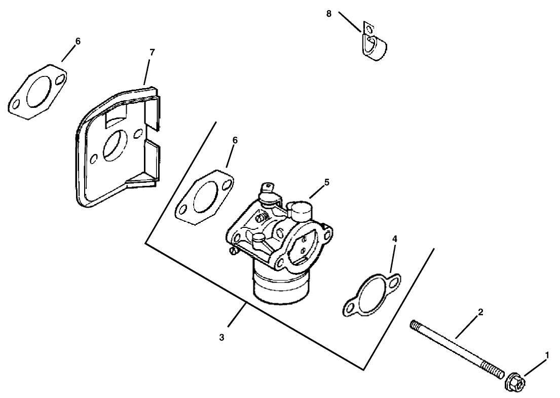 Fuel System Assembly Kohler Model CV15T-41604