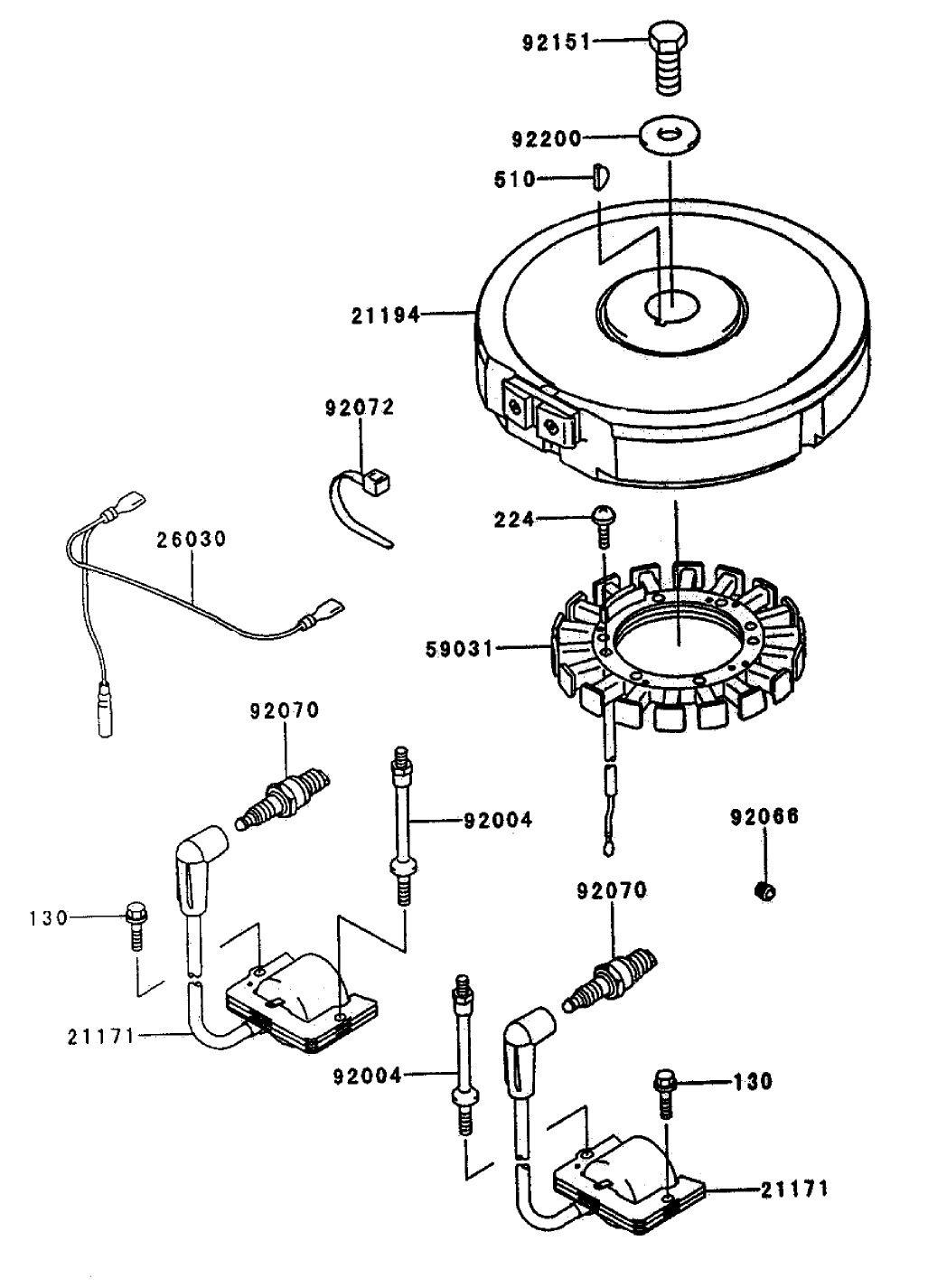 Electric-Equipment Assembly Kawasaki FH500V-AS25