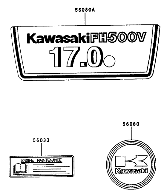 Starter/Decals Kawasaki FH500V-AS25