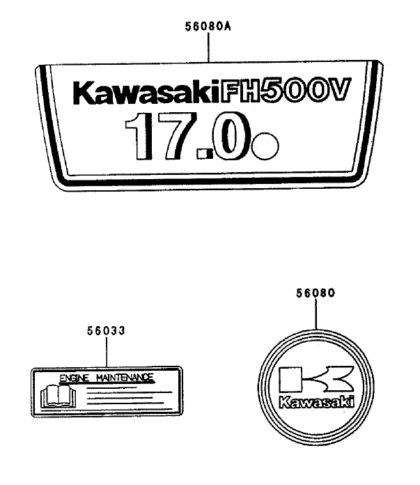 Decals Kawasaki FH500V-AS25