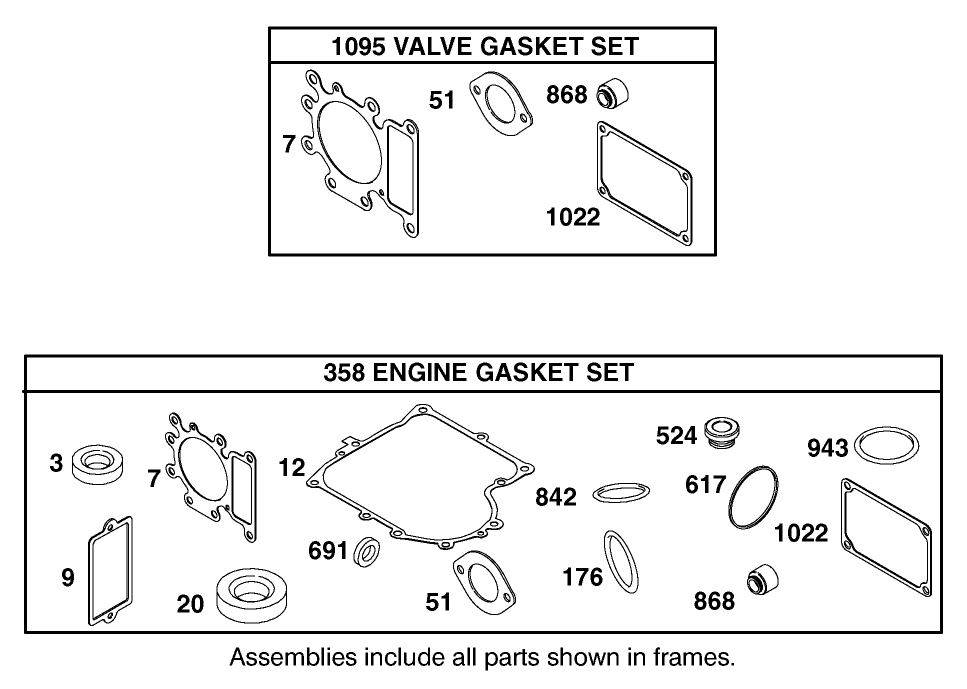 Gasket Assembly Briggs and Stratton 311777-0117-E1