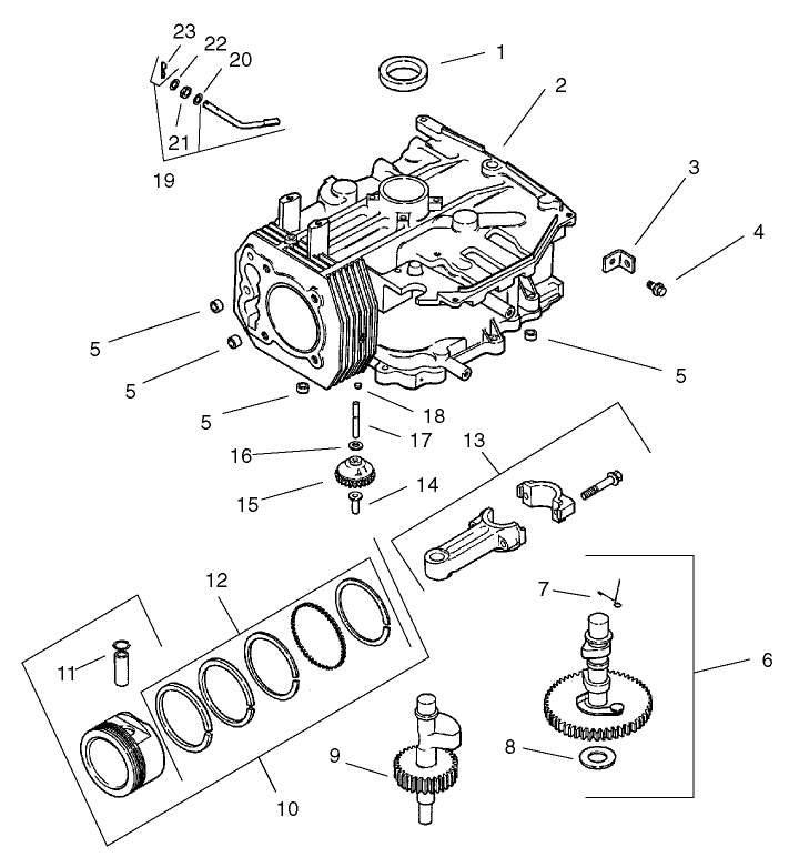 Crankcase Assembly Kohler CV 490-27503