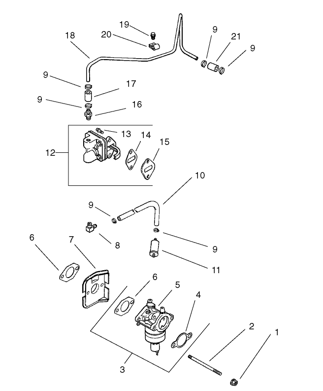 Fuel System Assembly Kohler CV 490-27503