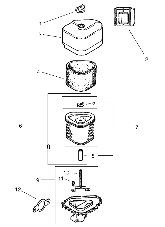 Air Intake / Filtration Assembly Kohler CV 490-27503