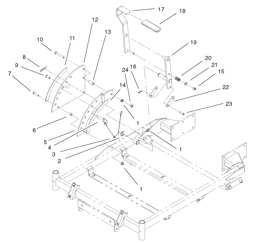 Height-of-Cut Handle and Plate Assembly