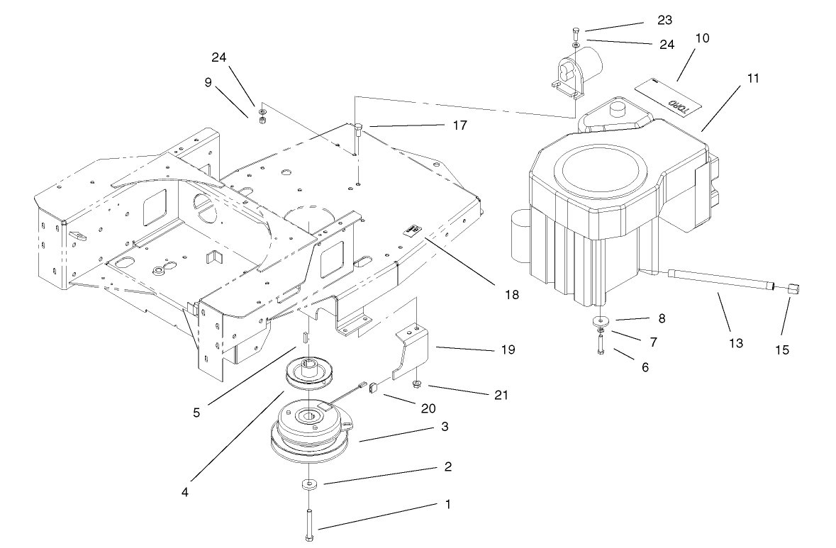 Engine and Clutch Assembly