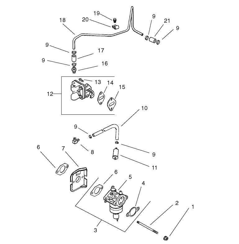 Fuel System Assembly Kohler CV 490-27503