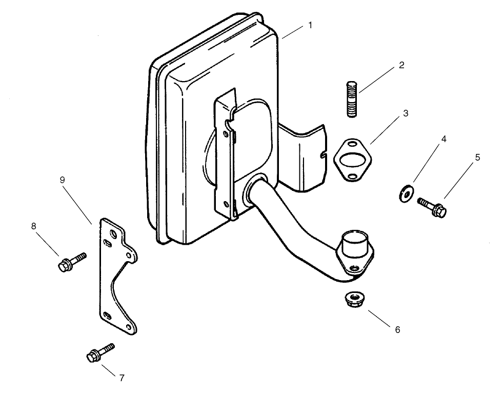 Exhaust Assembly Kohler CV 490-27503
