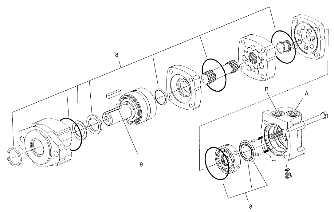 Hydraulic Motor Assembly No. 98-9084