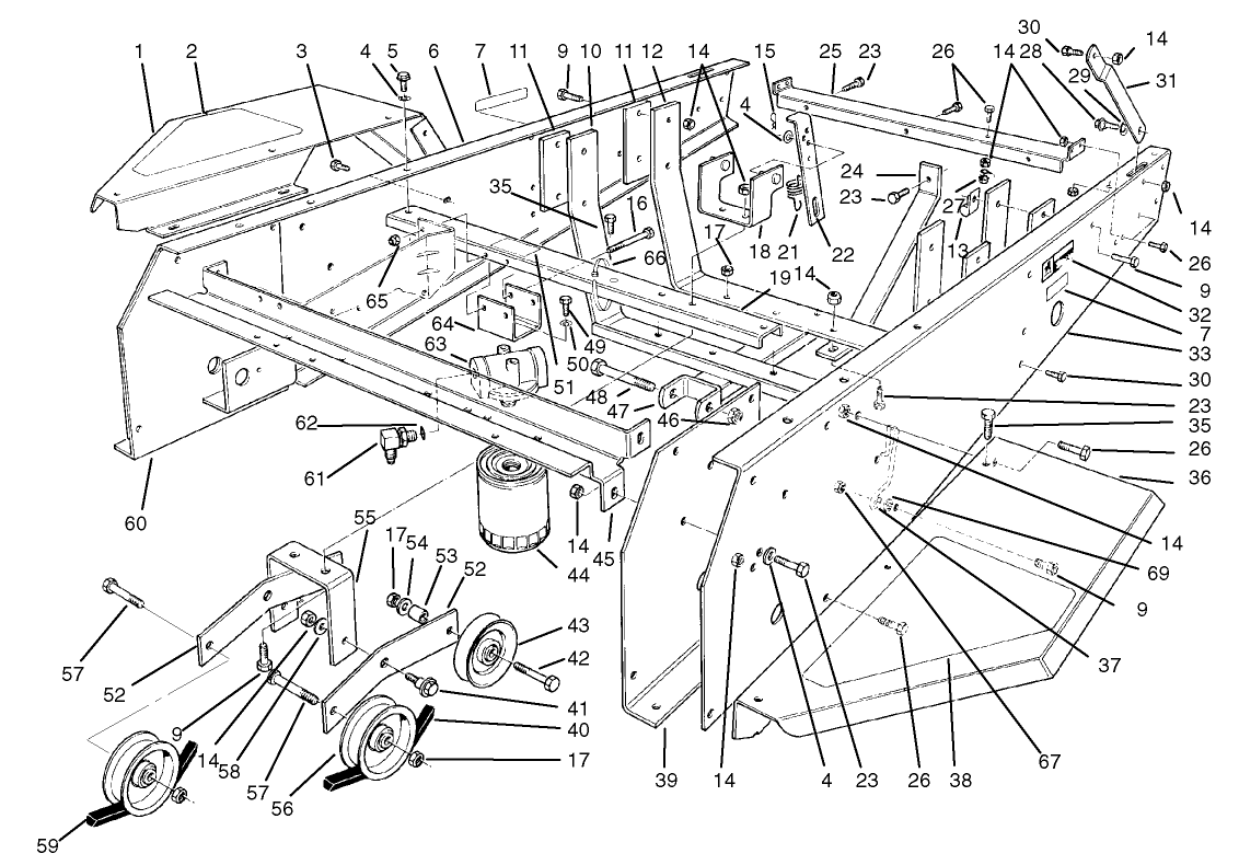 Frame and Jackshaft Assembly