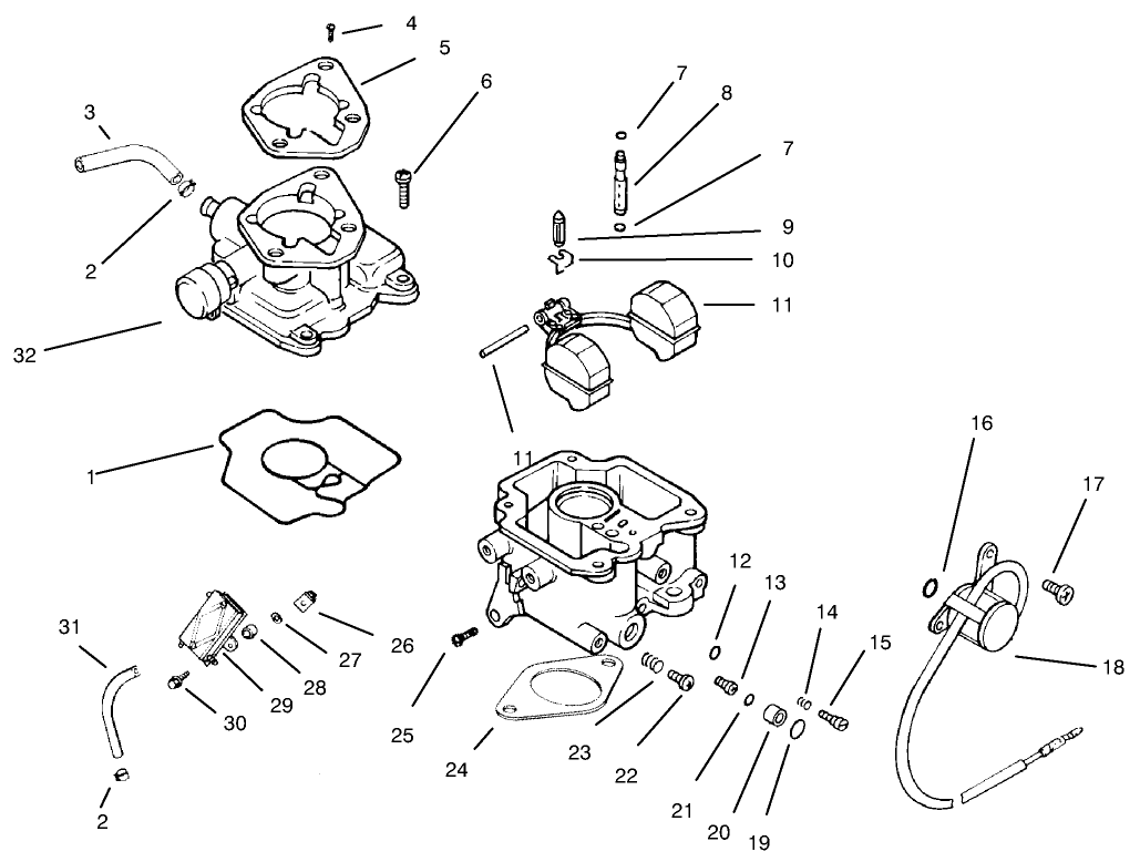 Carburetor and Fuel Pump (CH20QS PS64556 Kohler)