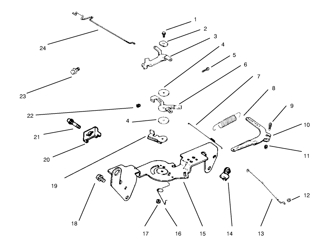 Throttle Linkage and Governor Controls (CH20QS PS64556 Kohler)