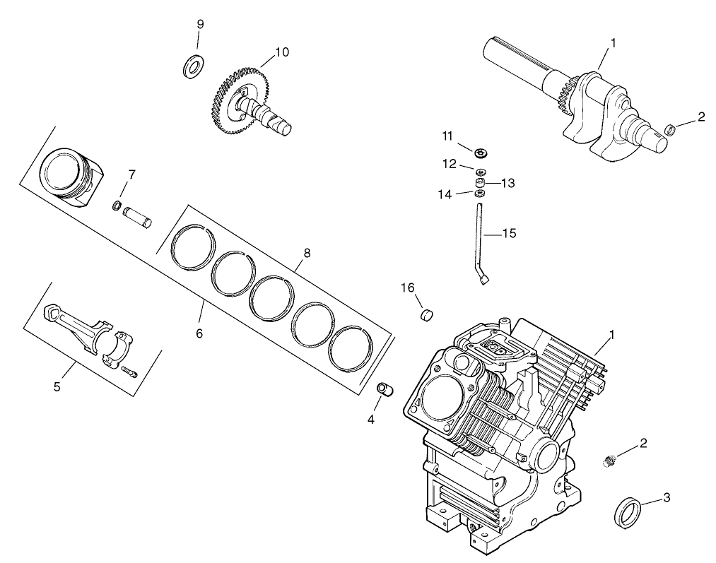 Crankcase Assembly Kohler Engine CH20QS-64678
