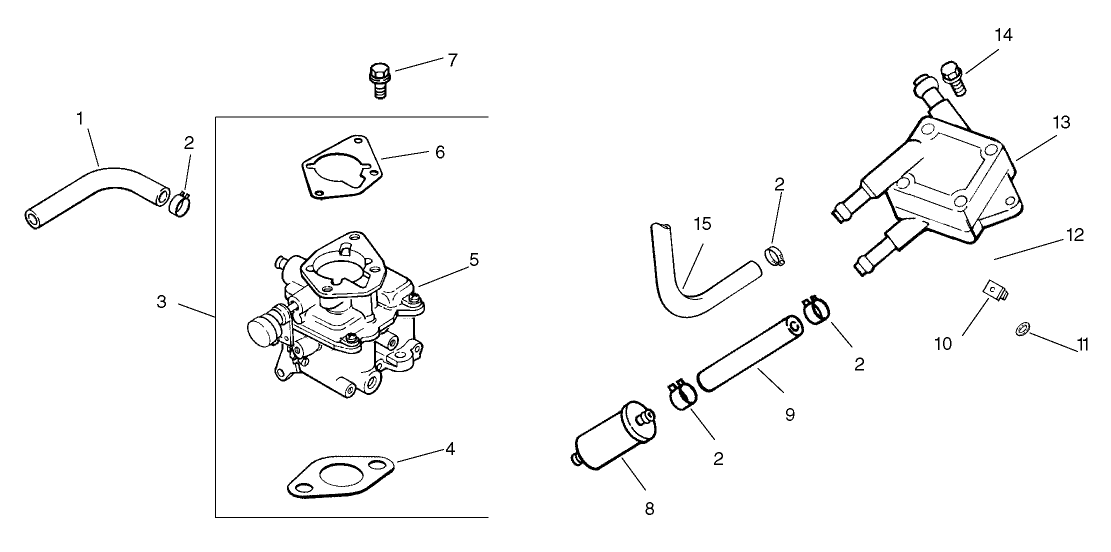 Fuel System Assembly Kohler Engine CH20QS-64678