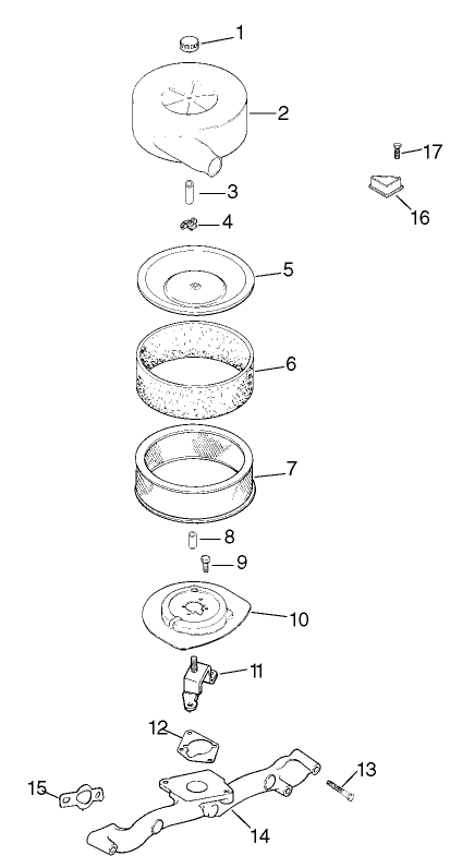 Air Intake/Filtration Assembly Kohler Engine CH20QS-64678